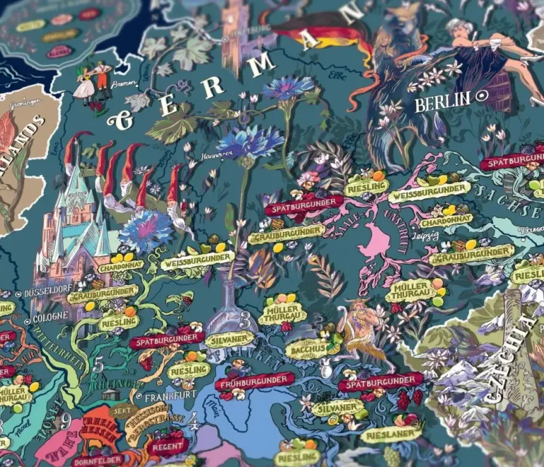 Water & Wines: Germany - Wine Puzzle (1000)