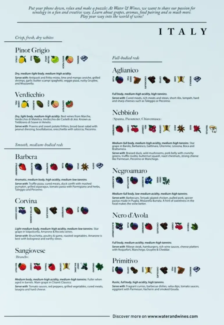 Water & Wines: Italy - Wine Puzzle (1000)